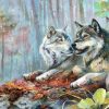 Wolf Themed Art Paint By Numbers