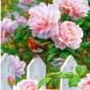 Pink Flower Rose Paint By Numbers