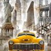 Iconic NYC Taxi Scene Paint By Numbers