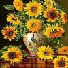 Vibrant Sunflower Vase Paint By Numbers