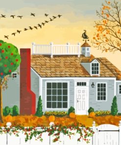 Charming Cape Cod Houses Paint By Numbers