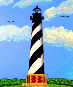Cape Hatteras Lighthouse Coastal Paint By Numbers