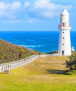 Cape Otway Lighthouse Scenic Paint By Numbers