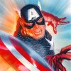 Captain America Superhero Paint By Numbers