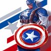 Captain America Superhero Paint By Numbers