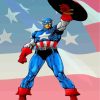 Captain America Superhero Paint By Numbers