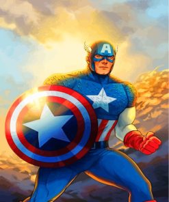 Marvel's Captain America Paint By Numbers