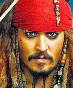 Captain Jack Sparrow Pirate Paint By Numbers
