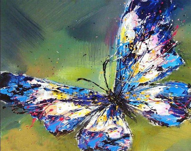 Butterfly Animal Portrait Paint By Numbers