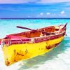 Caribbean Fishing Boat Art Paint By Numbers