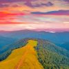 Sunset Over Carpathian Mountains Paint By Numbers