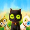 Cartoon Cats Painting Fun Paint By Numbers