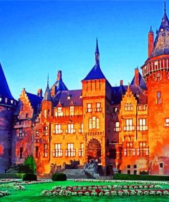 Utrecht Castle Architecture Paint By Numbers