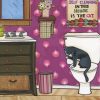 Funny Cat Toilet Paint By Numbers