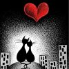 Cats In Love Cartoon Paint By Numbers