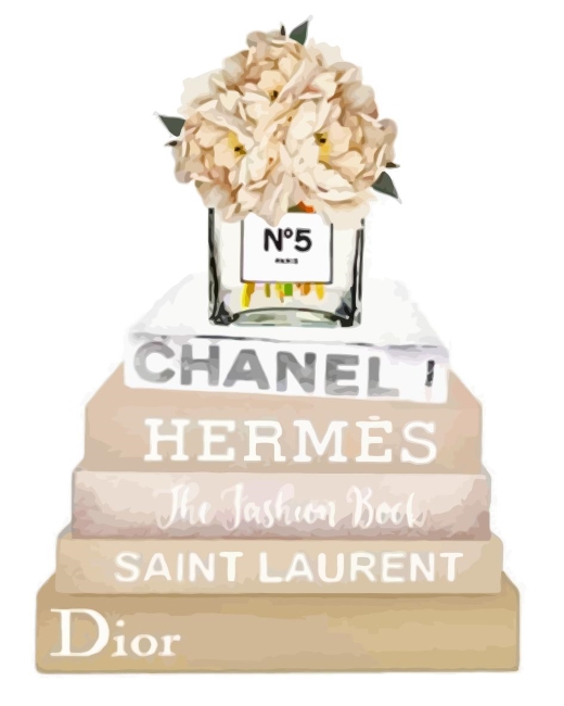 finalizing the Chanel White Peony Paint By Numbers artwork