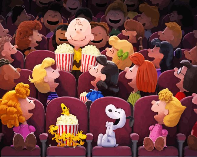 Finalizing the Charlie Brown Classic Cartoons Paint By Numbers artwork