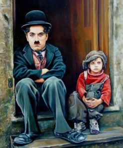 Vintage Charlie Chaplin Paint By Numbers