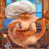 Chef Cat Cooking Paint By Numbers