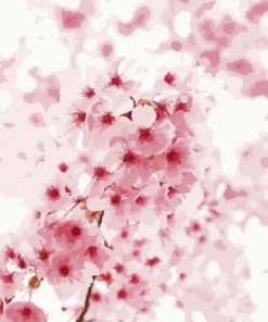 Cherry Blossom Floral Beauty Paint By Numbers
