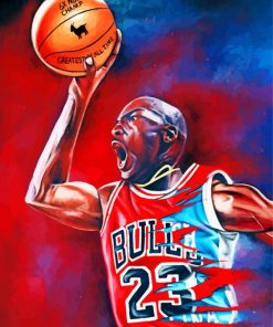 Chicago Bulls Legend Michael Jordan Paint By Numbers