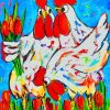 Chickens and Roosters Paint By Numbers