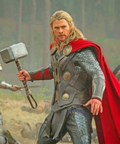 Chris Hemsworth Thor Scene Paint By Numbers