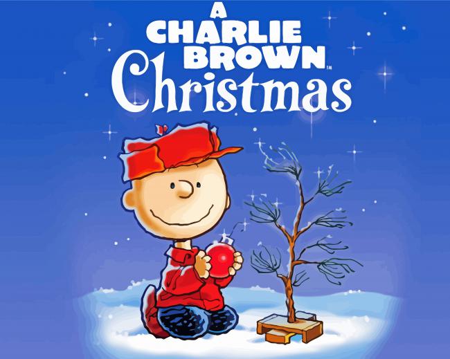 Final Charlie Brown Christmas Movie Paint By Numbers artwork