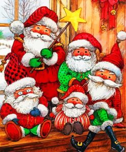 Santa Claus Christmas Paint By Numbers