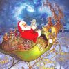 Christmas Santa Sleigh Paint By Numbers