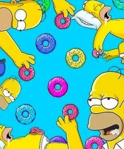 Homer Simpson Animal Fun Paint By Numbers