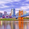Cincinnati River Bridges Paint By Numbers