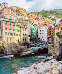 Cinque Terre Manarola Paint By Numbers