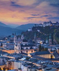 Salzburg Cityscape Austria Paint By Numbers