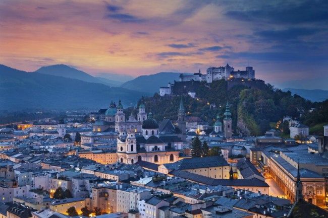 Salzburg Cityscape Austria Paint By Numbers