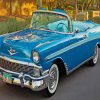 Classic Blue Chevy Bel Air Paint By Numbers