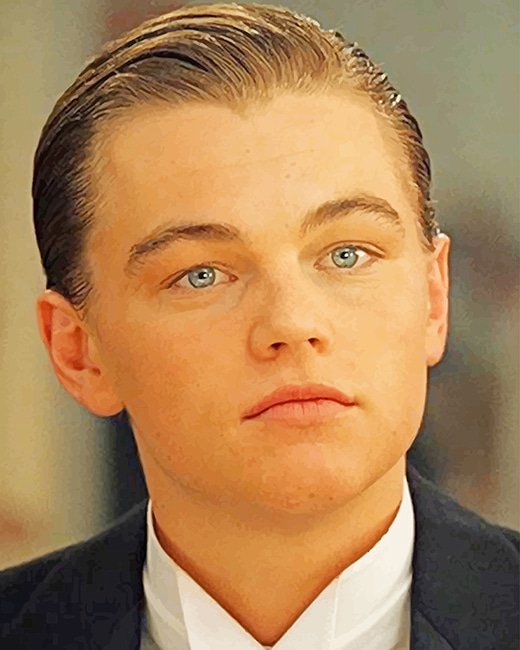 Finalize Young Leonardo DiCaprio Paint By Numbers artwork