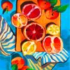 Clementine Fruits Paint By Numbers