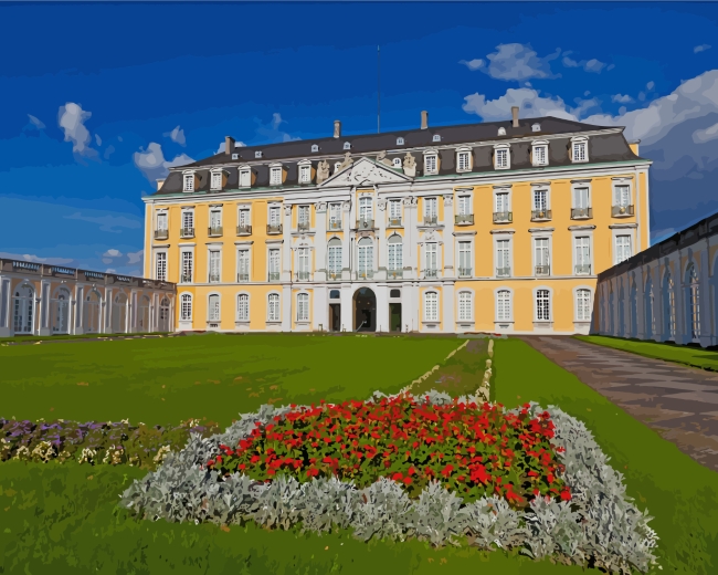 Finalizing Brühl Castle Germany Artwork