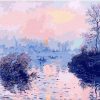 Monet's Sunset Seine Landscape Paint By Numbers