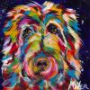 Colorful Airedale Terrier Dog Paint By Numbers