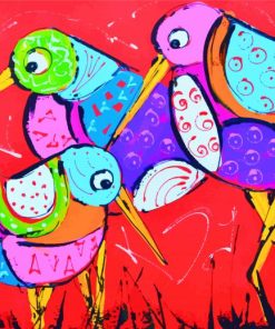 Colorful Birds Paint By Numbers
