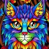 Colorful Cat and Butterfly Paint By Numbers