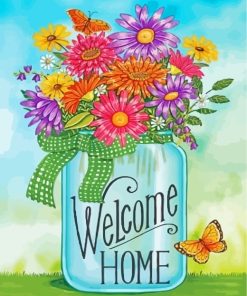 Butterfly Daisies Paint By Numbers