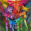 Colorful Dragonfly Dreamcatcher Paint By Numbers