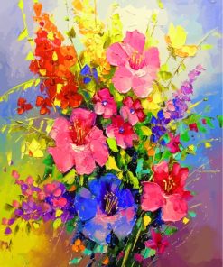 Colorful Bouquet Flowers Paint By Numbers