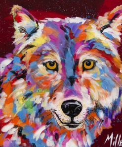 Golden-Eyed Wolf Animals Paint By Numbers