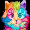 Colorful Kitten Art Paint By Numbers