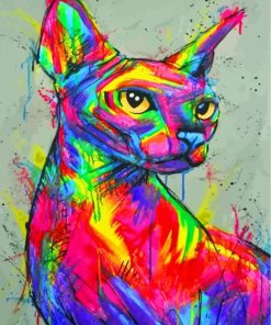 Colorful Sphinx Cat Paint By Numbers
