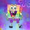 Colorful Spongebob Happiness Paint By Numbers